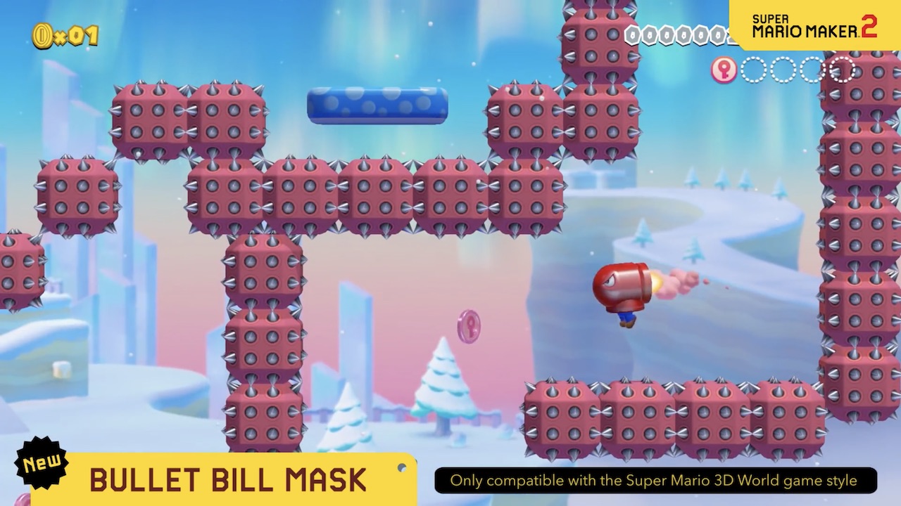 Mario Maker 2 Bullet Bill Mask