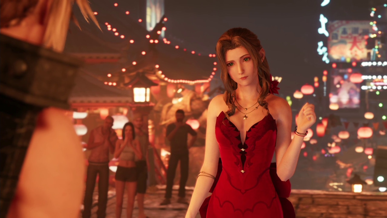 Aerith Final Fantasy VII Remake Red Dress
