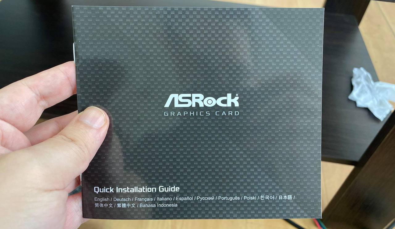 AMD Radeon RX 5600 XT Phantom Gaming D3 Unboxing Manual